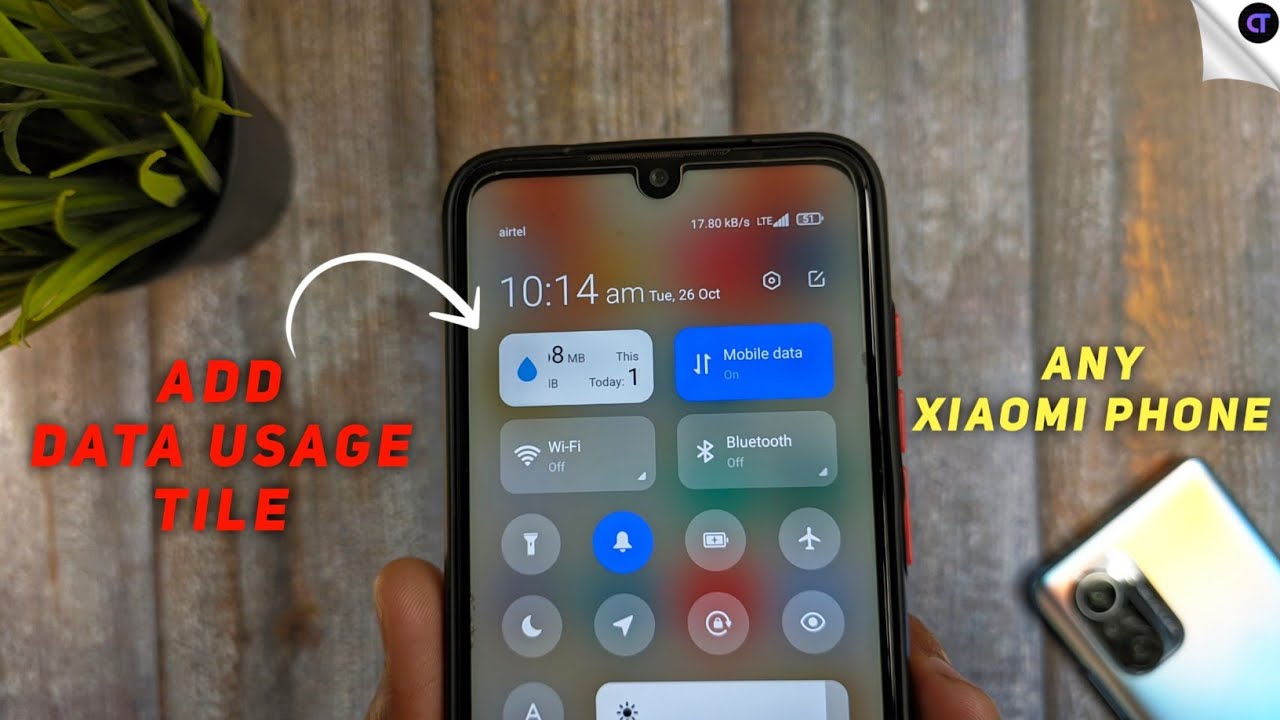 Add Data Usage Tile in Control Center MIUI12/12.5 - Working on All Xiaomi Phones 🔥
