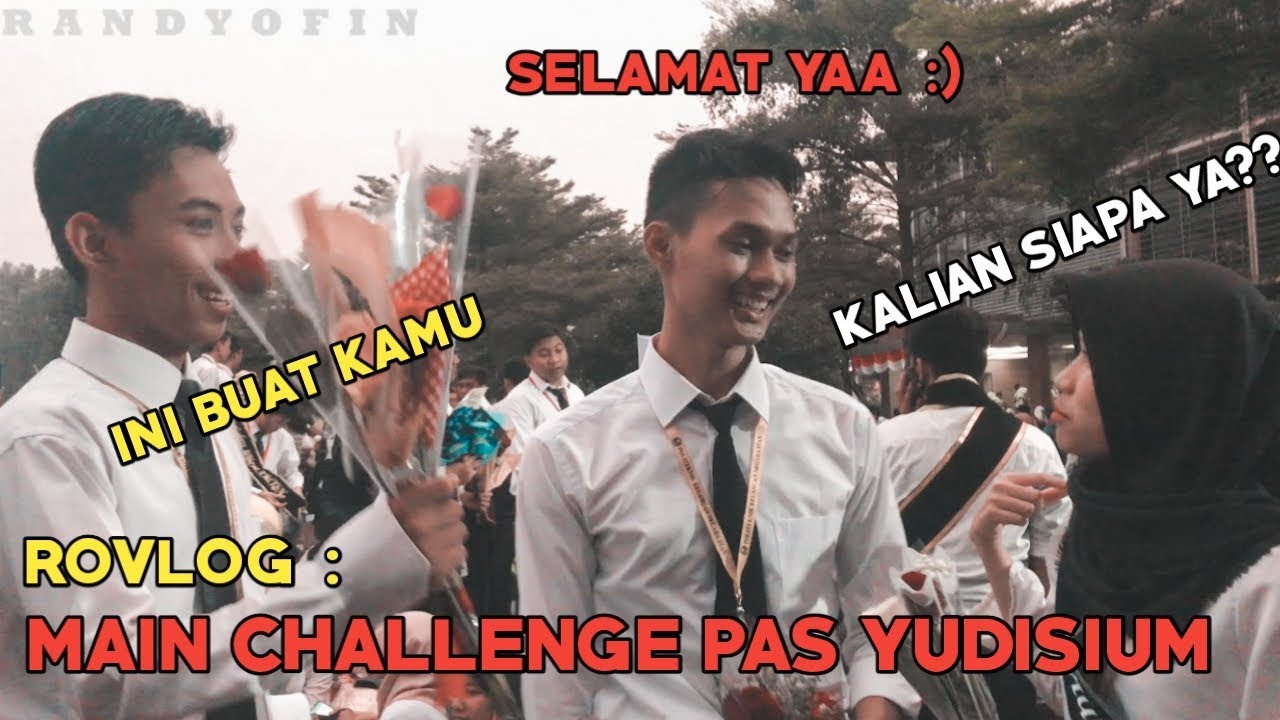 ROVLOG - KASIH BUNGA KE ORANG GK DIKENAL PAS YUDISIUM STAN 2019