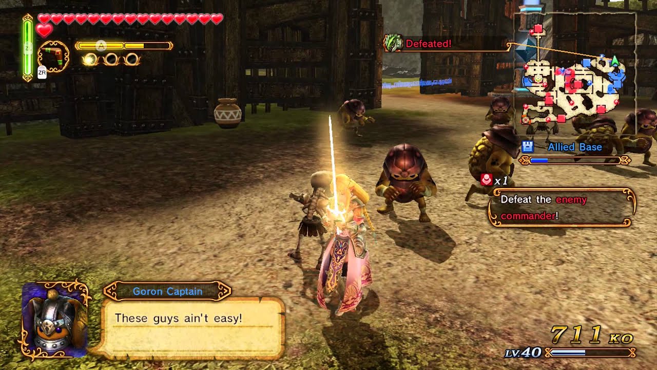 Hyrule Warriors: Zelda Rapier Gameplay