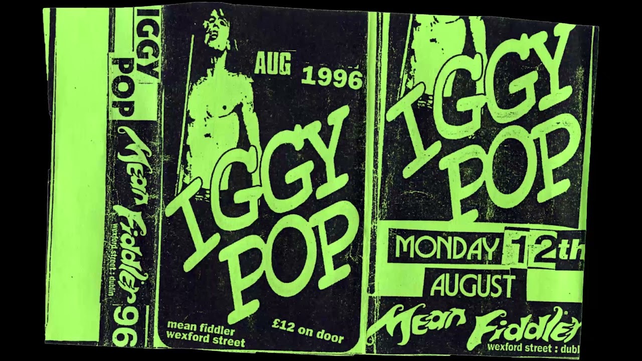 Iggy Pop - Mean Fiddler - Dublin - 1996