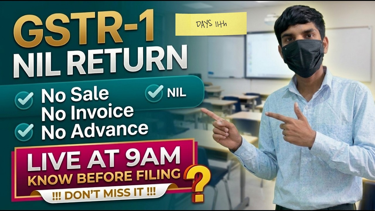 🔥 Sale Nahi Hua… Fir Bhi GSTR-1 File Karna Padega? | Nil Return Explained