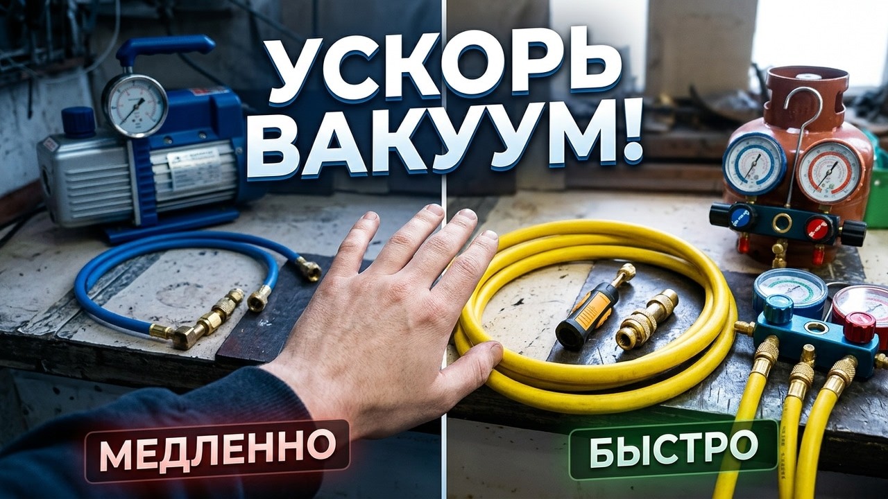 Как увеличить скорость вакуумирования.