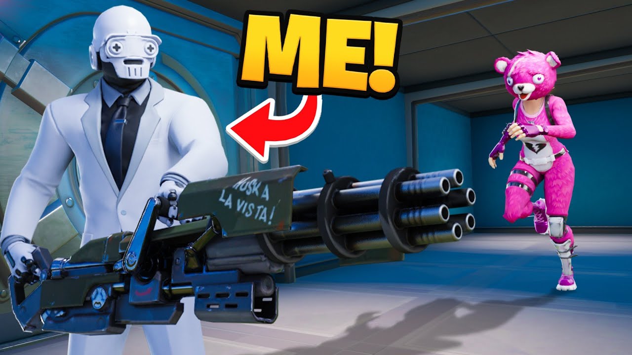 Pretending to be a vault henchman in Fortnite!