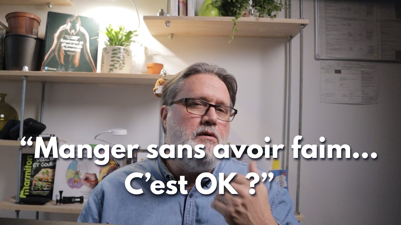 Manger sans avoir faim? Ce n'est pas une erreur à corriger