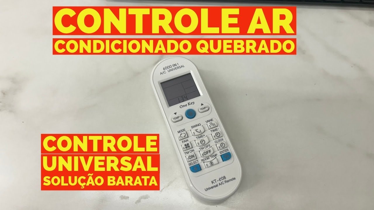 Controle do Ar Quebrado? Descubra o Controle Universal que Resolve BARATO