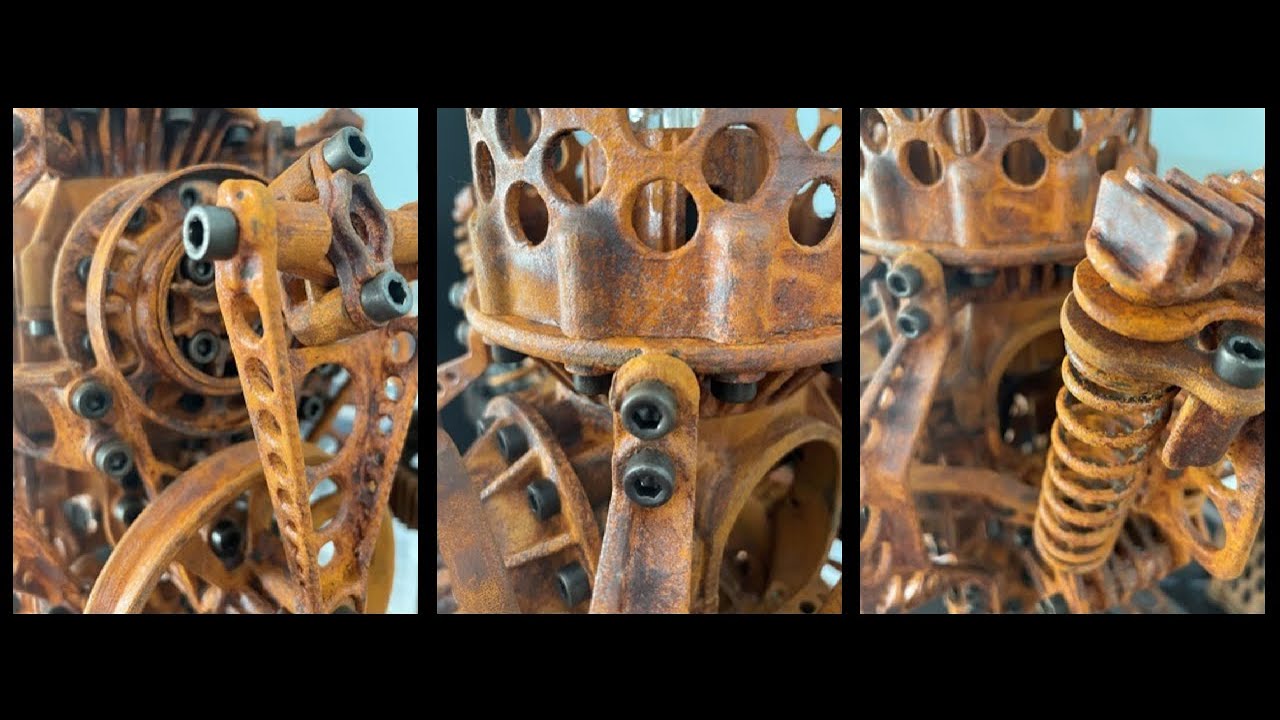 3D Printed parts looking like metal with rust - DIY