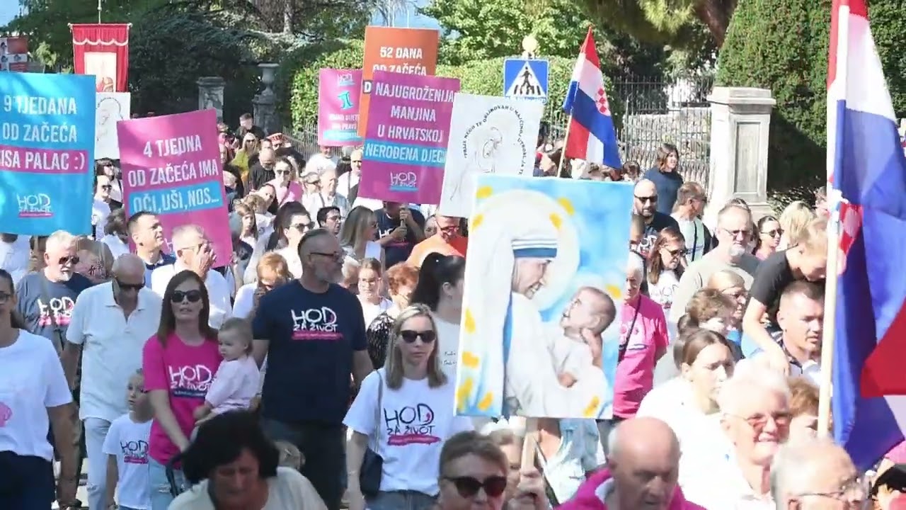 U &Scaron;ibeniku prvi put održan Hod za život