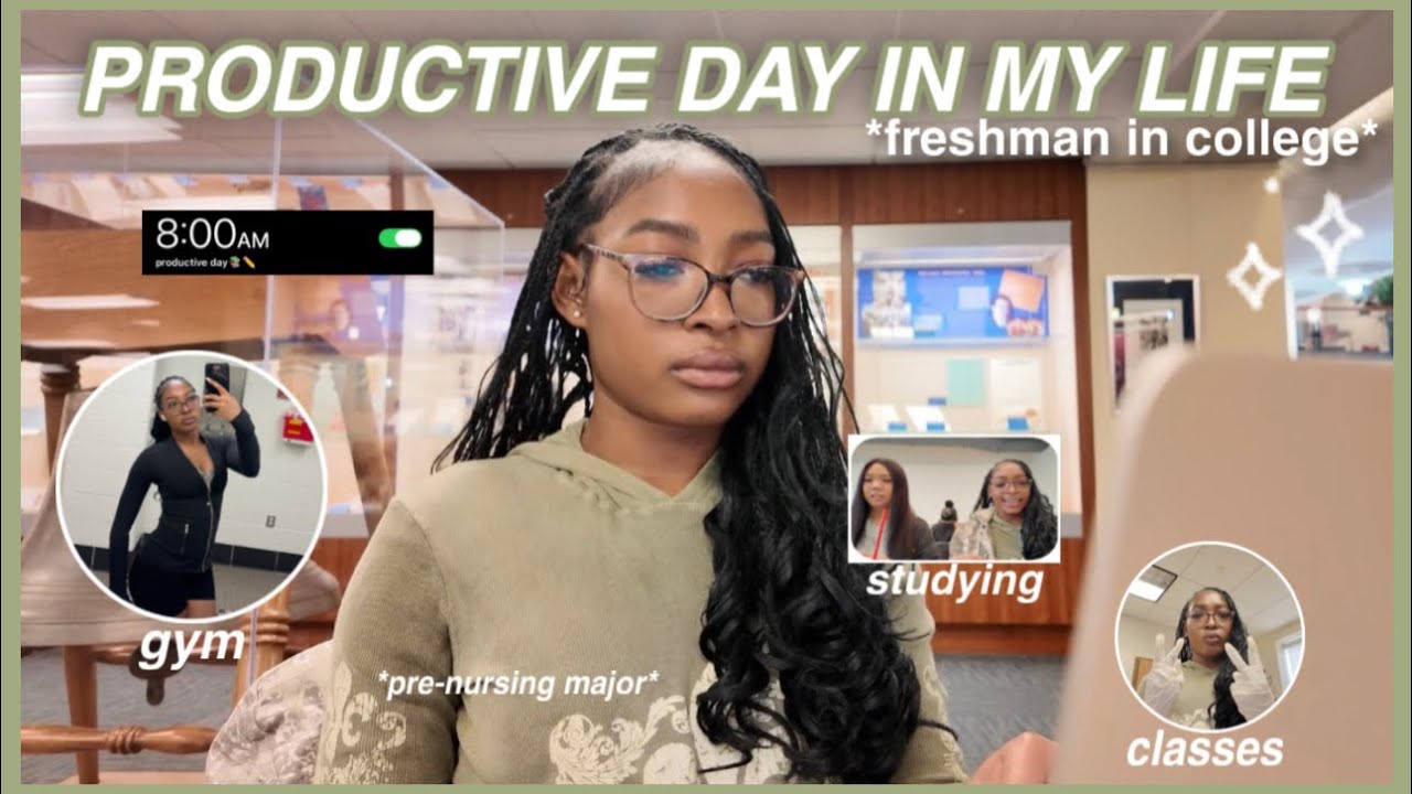 a PRODUCTIVE + REALISTIC Day In My Life As a FRESHMAN AT UH |gym, studying, new classes,+ more!