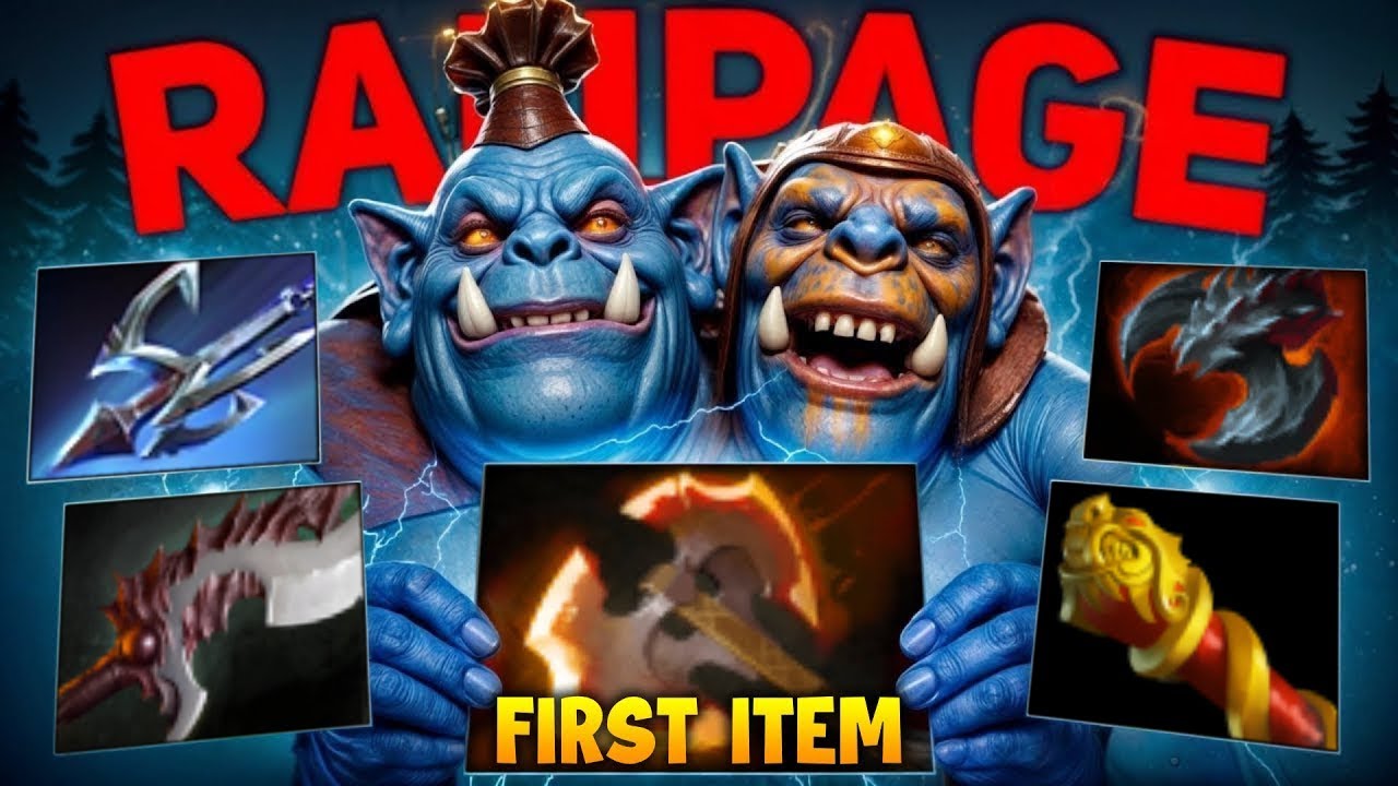 First Item Battle Fury Ogre Magi🔥🔥🔥New Meta and Rampage | Dota 2 Gameplay