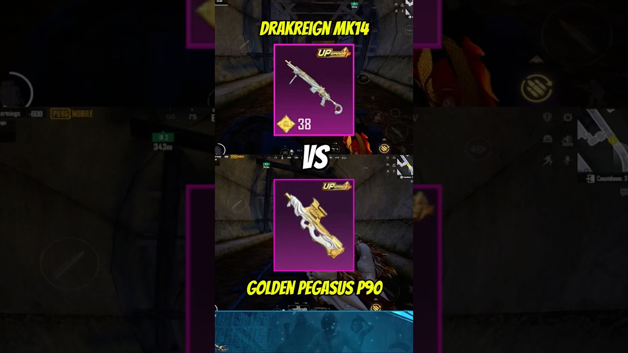 Drakreign Mk14 Vs Golden Pegasus P90 In Metro Royale