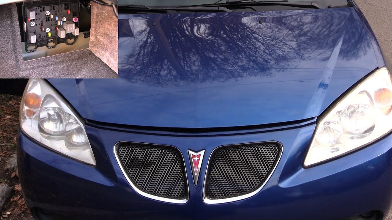 Расположение блоков предохранителей Pontiac G6 2005-2010!