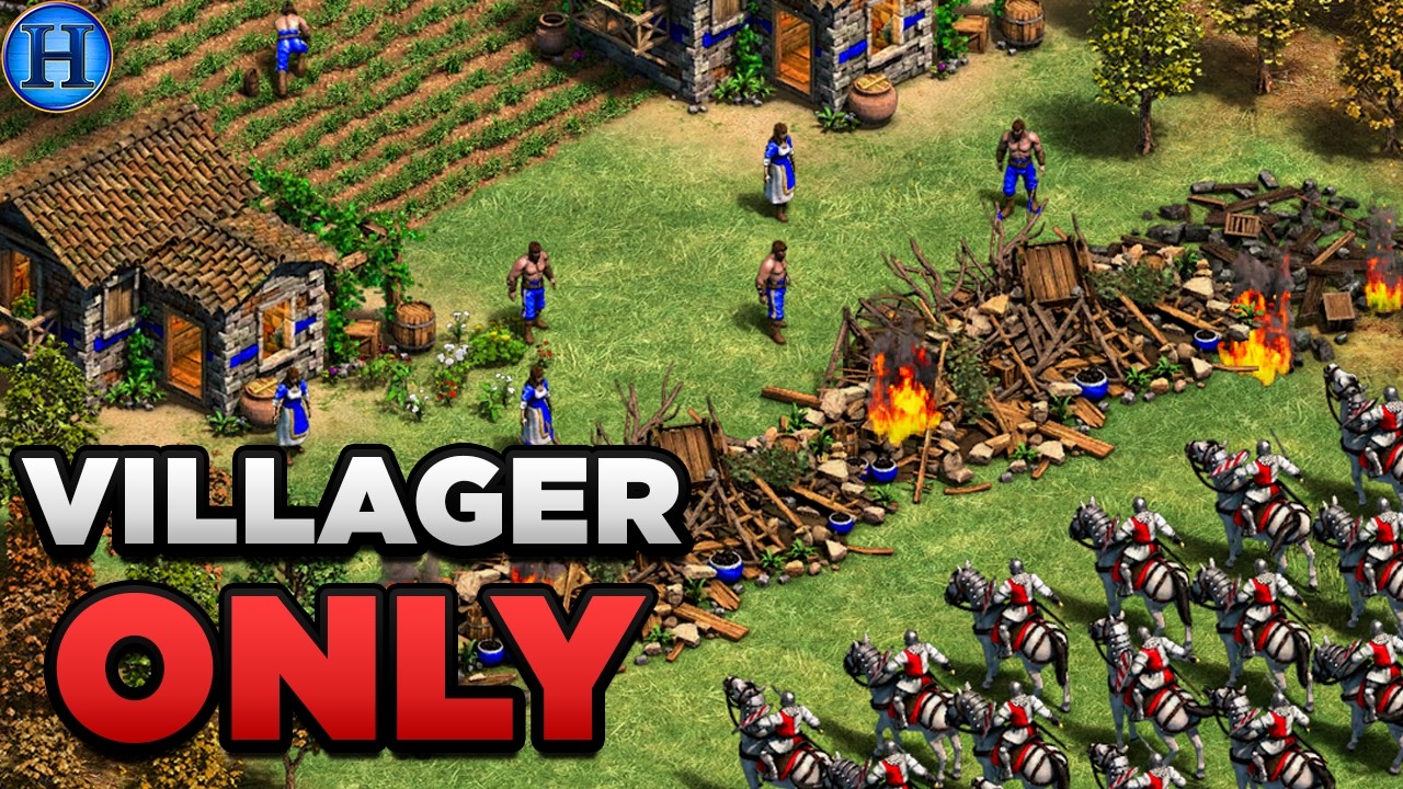 Can You Win With ONLY VILLAGERS In Age of Empires 2?