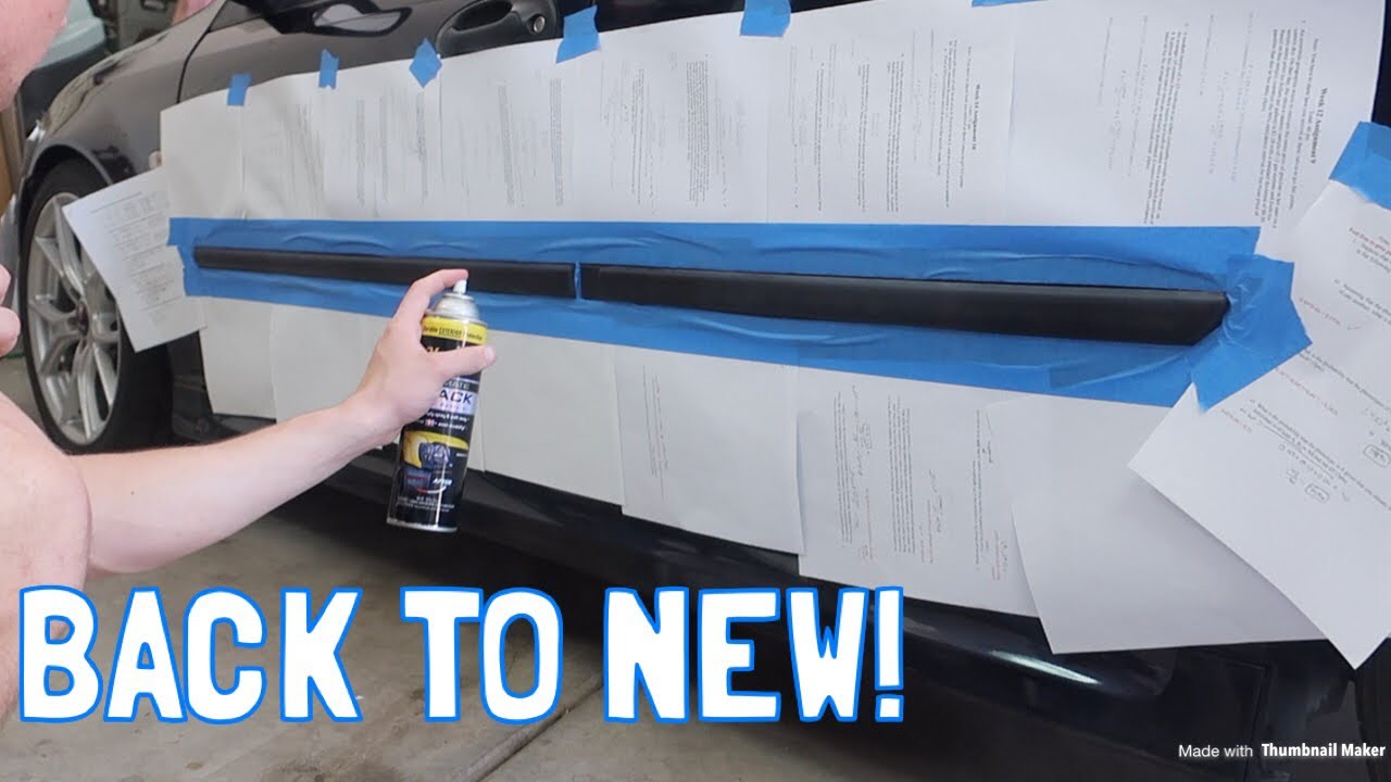 Trim Restorer on my Saab 9-3 - A MUST for Any Old Car!