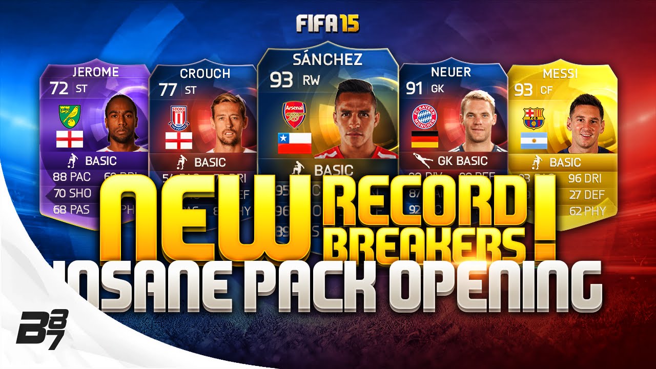 NEW RECORD BREAKER AND HEROES! INSANE TOTS PACK LUCK! FIFA 15 Team Of The Season!