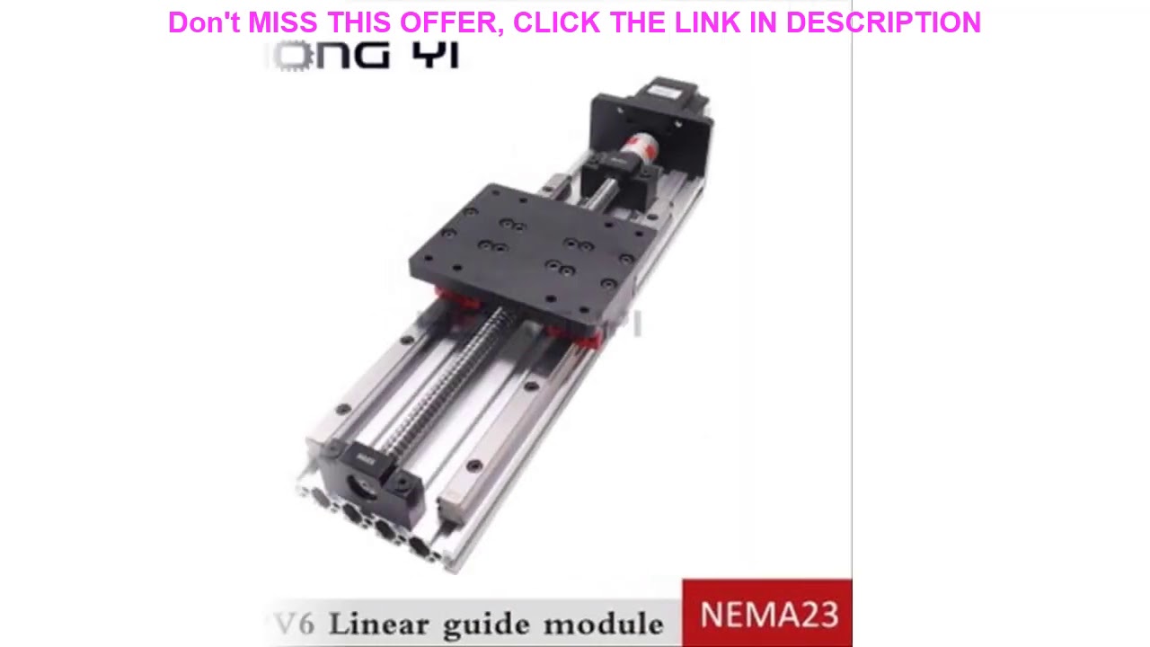 Best Screw with linear guide hgr15 HPV6 linear module NEMA23 2.8A 56mm stepper motor same