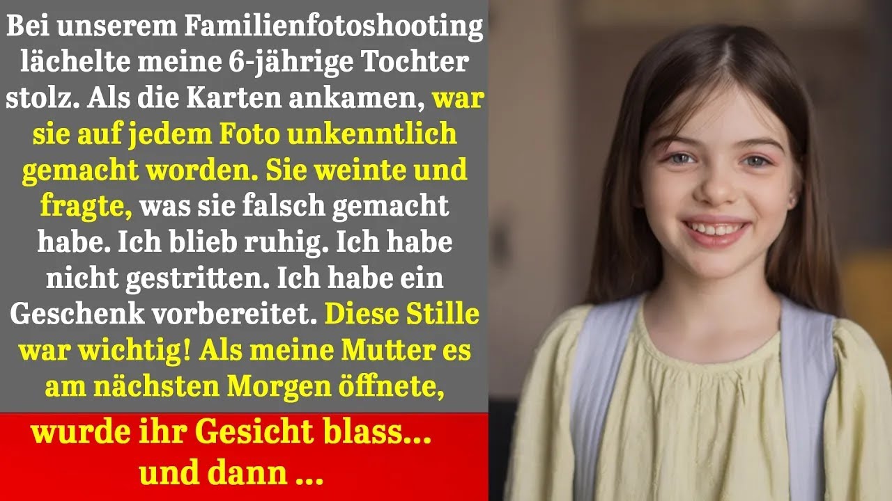 Beim Familienfotoshooting wurde meine 6-jährige Tochter ausradiert – mein Geschenk ließ alles kippen