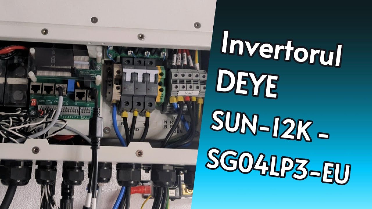 Invertorul DEYE 12KW trifazic, 51.2V LIFEPO4
