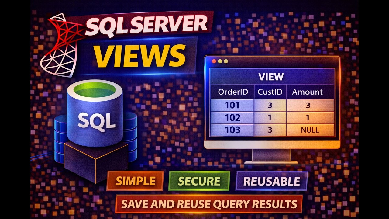 Day 31: Microsoft SQL Server Complete Course| Views #sqlserverhindi #SQLServerTutorial
