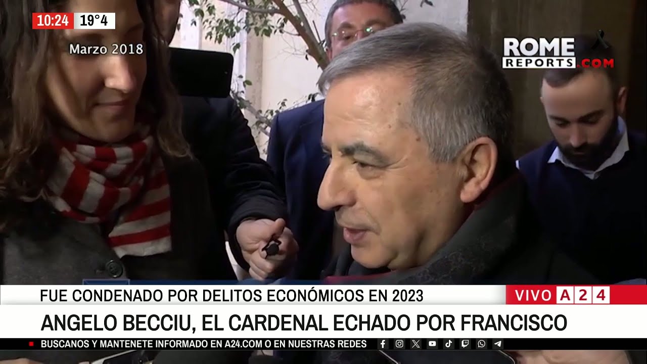 📢 ANGELO BECCIU, EL CARDENAL ECHADO POR FRANCISCO, QUIERE PARTICIPAR DEL CÓNCLAVE