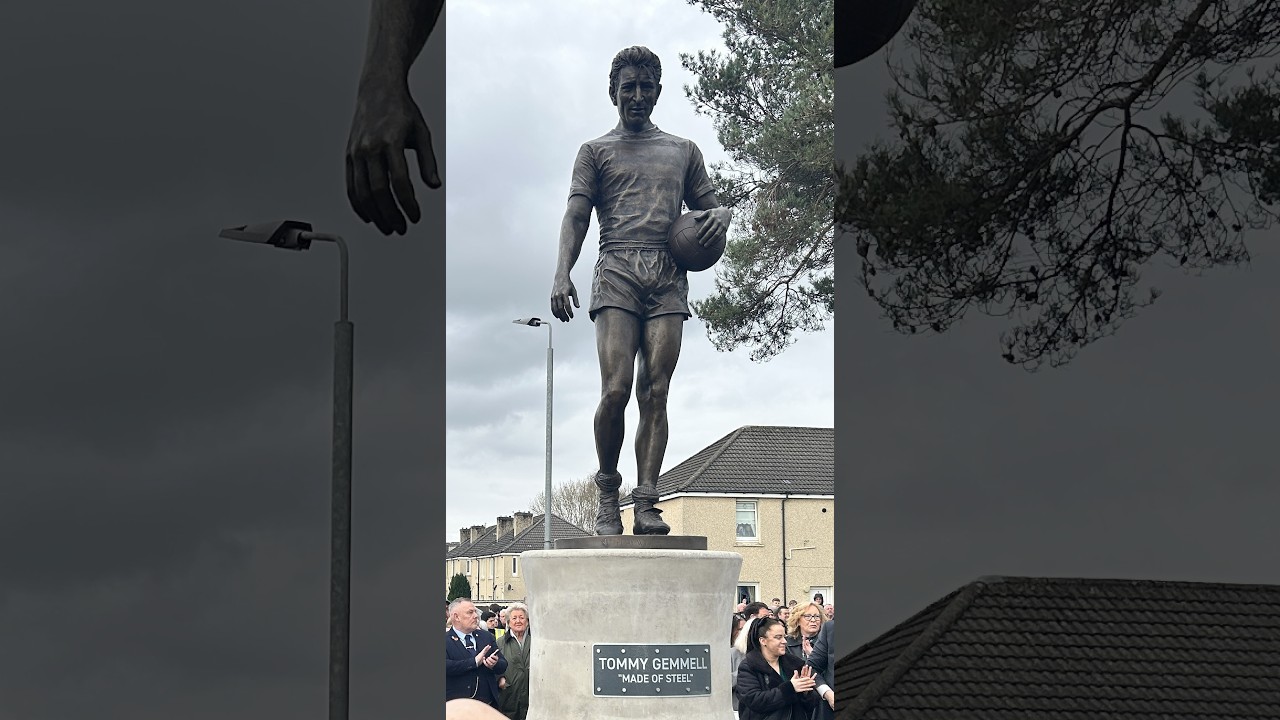 The unveiling of Tommy Gemmell