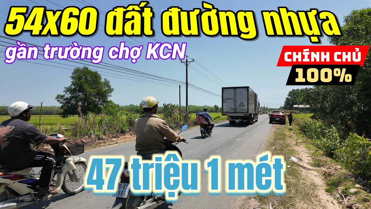 Tây Ninh: chủ bán 2500m2 đất mặt tiền nhựa gần xã Hòa Hội nhiều tiện ích trường học chợ có sổ riêng