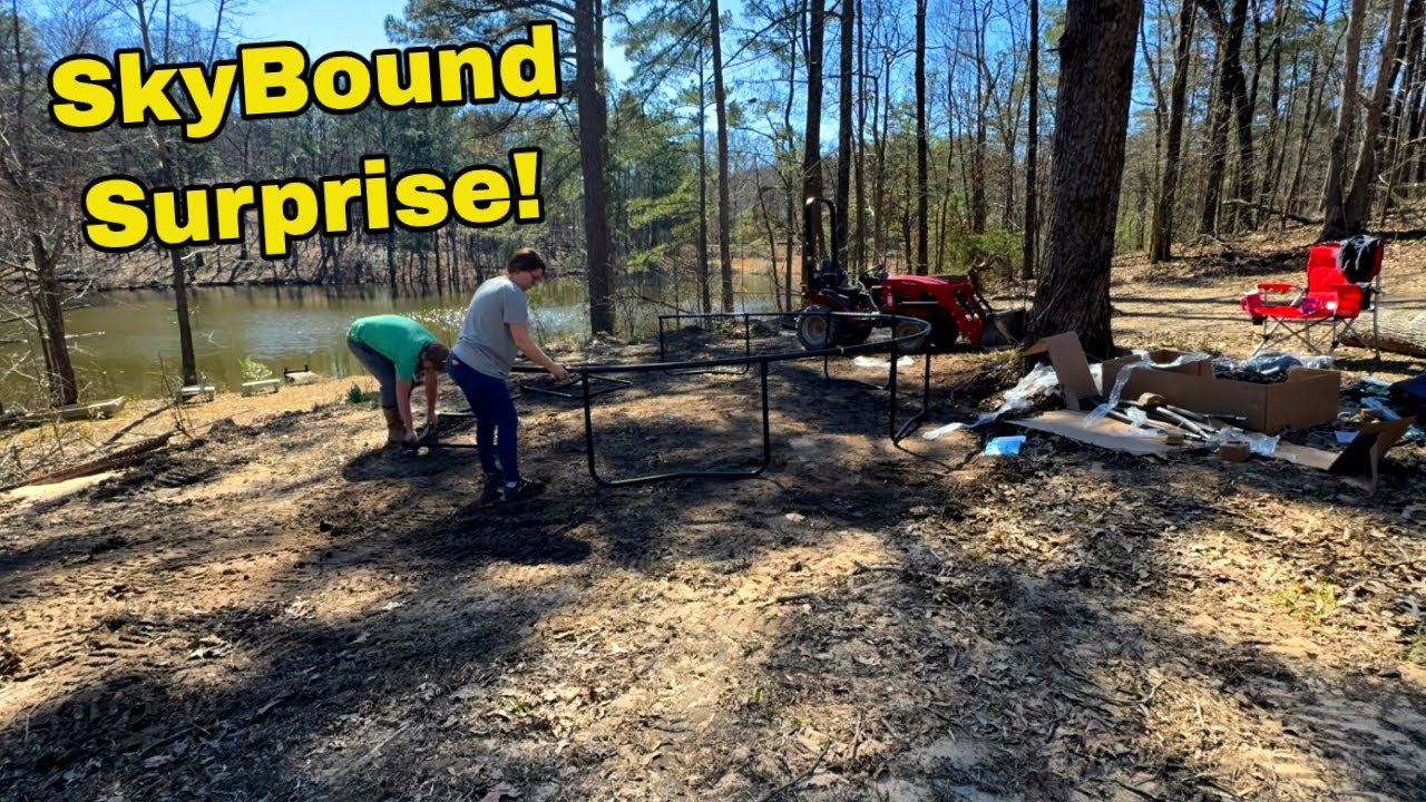 She's So EXCITED! SkyBound 14ft Springless Trampoline Assembly!