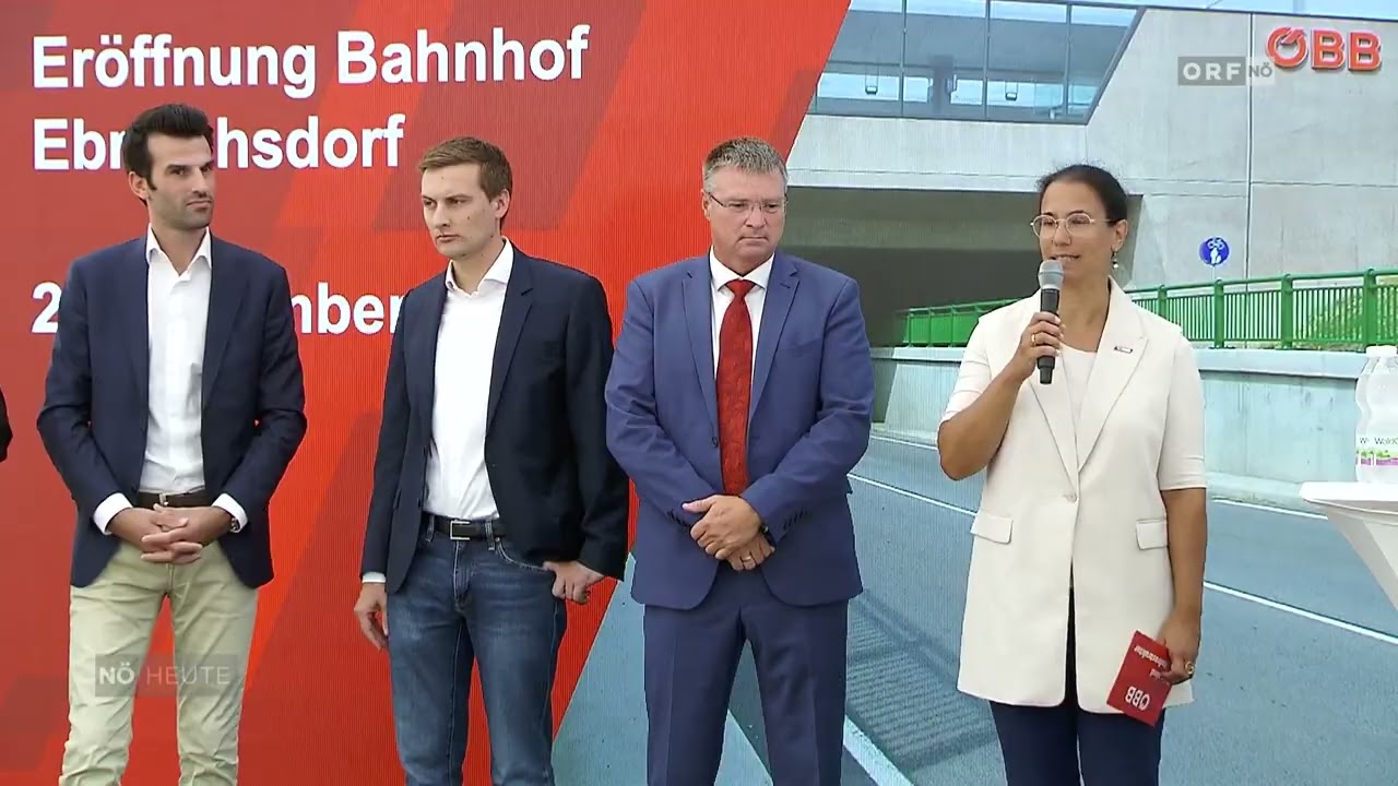 ORF-Beitrag zur Eröffnung des neuen Ebreichsdorfer Bahnhofes
