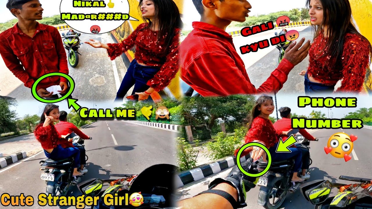 Cute Stranger Girl Impressed😍||Ask For Number😱|| Catched by her Boyfriend 😠R15 review Training Back