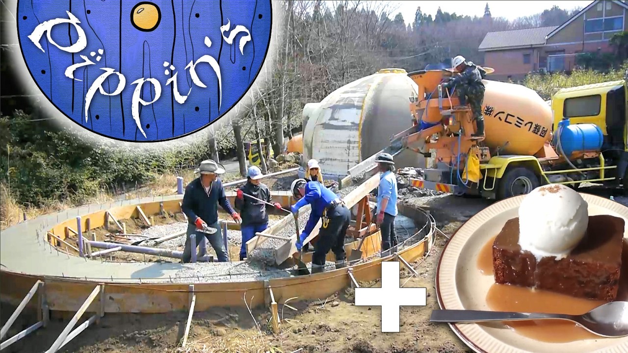 Pouring the concrete ring for Pippin's Hobbit House... & SECOND BREAKFAST!! ep49