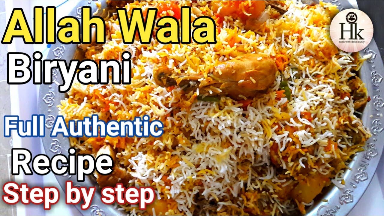 Best Biryani In Karachi || Asim Allah Wala Biryani Recipe Step By Step || Allah Wala Biryani