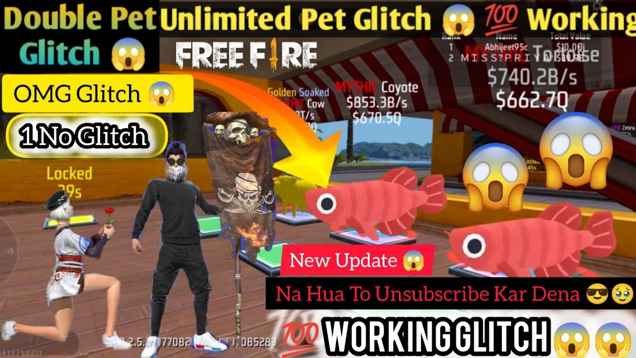 😱 Unlimited Pet Glitch 😱 | Free Fire New Glitch Steal A Pet Giveaway 🥰 #ff #glitch #freefireglitch