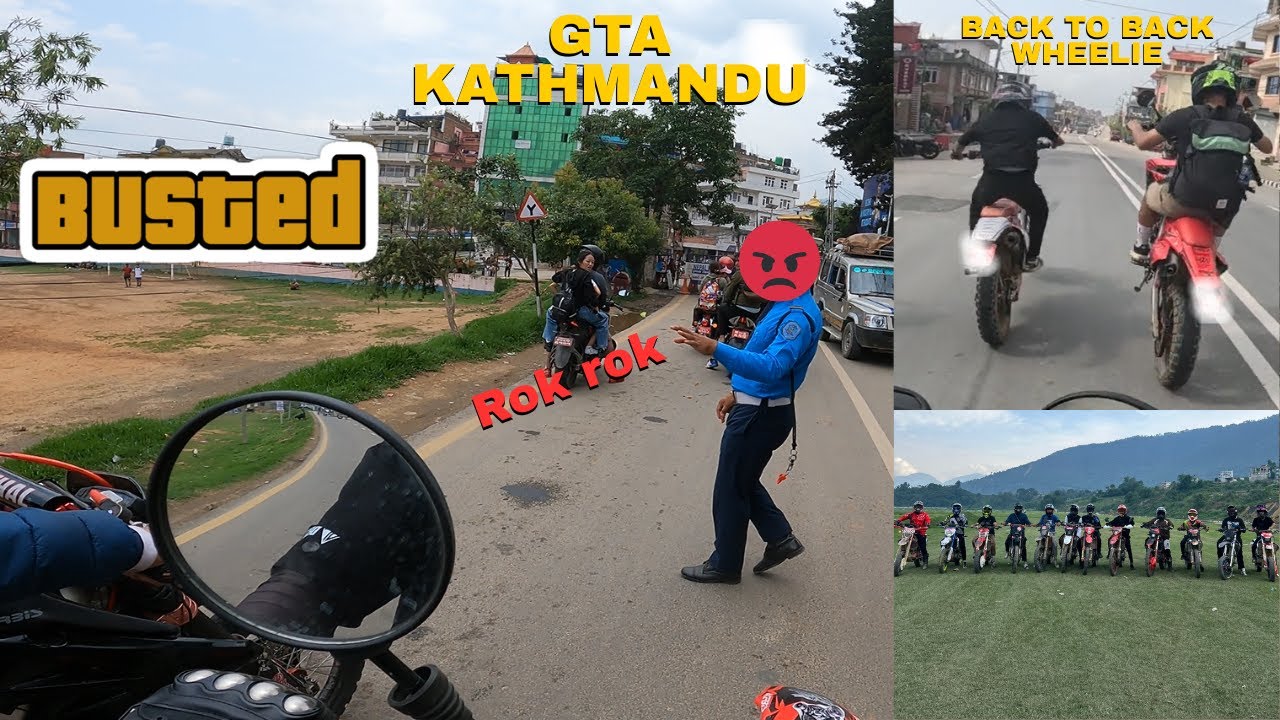 Kulekhani jada Traffic le samayo | Real life GTA Kathmandu | Back to Back Wheelie |