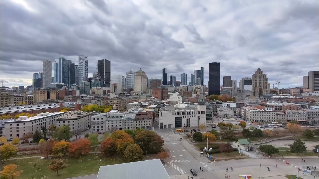 Montreal Old Port Autumn Walk (Silent) | Golden Hour by the St. Lawrence River 4K