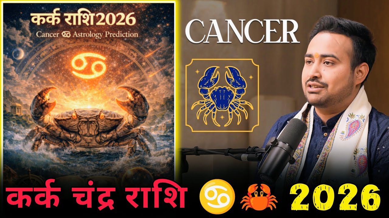 कर्क राशि ♋🦀 Cancer Moon Sign: 2026 Jyotish Prediction - Explained by Arun Pandit Ji #cancer #कर्क