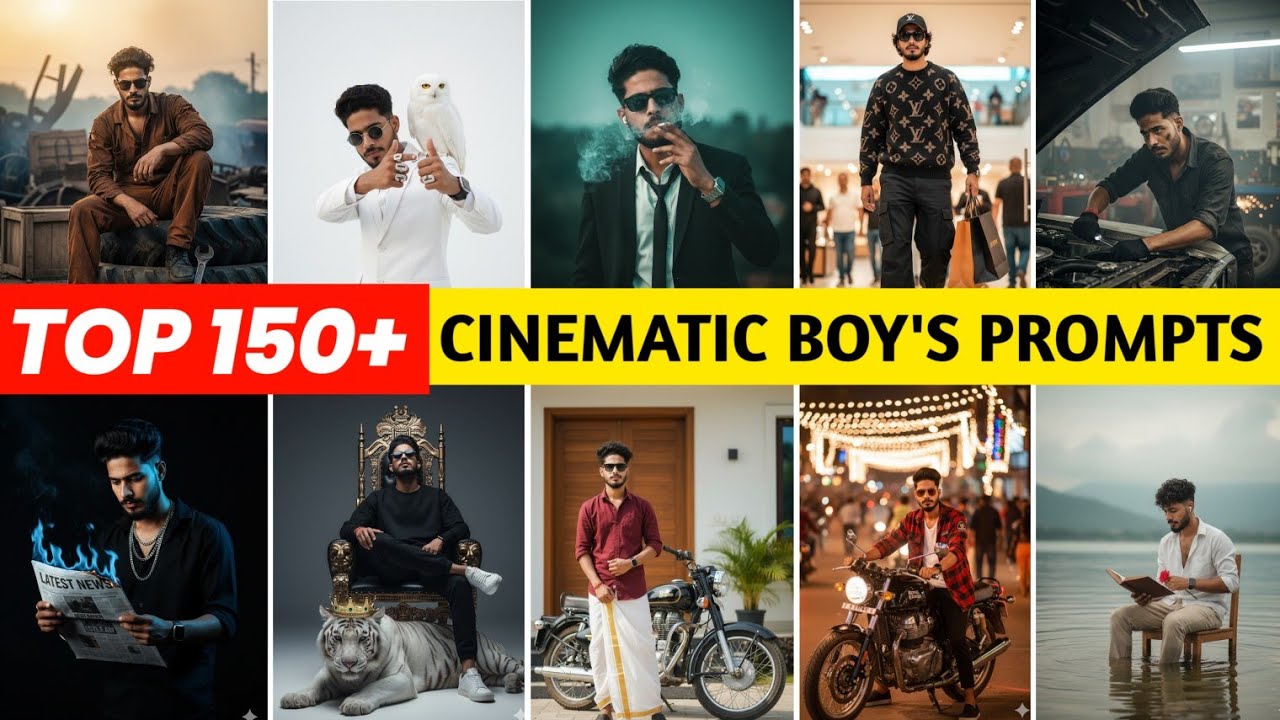 Gemini New AI Prompt For Boys | Top 150 Boys Prompts | Trending Gemini AI Photo Editing Prompts