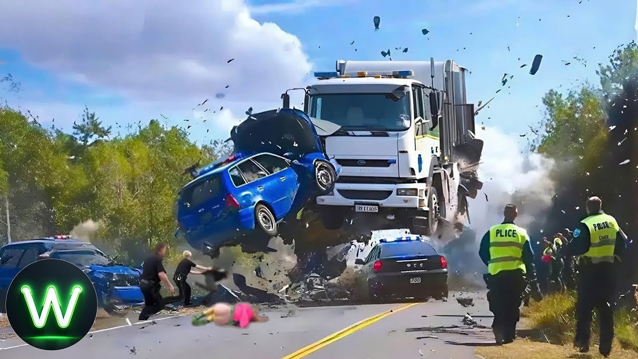 Most SHOCKING Moments Of Ultimate Car Crashes On The Road Caught On Camera