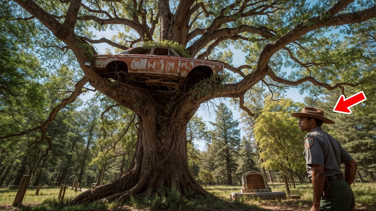 Ranger Found a Car High in a Tree — When It Was Brought Down, Everyone Was Stunned by What They Saw