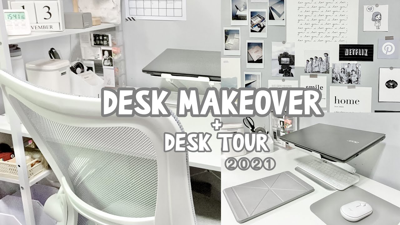 ☁️ desk makeover + desk tour ft. WeHome (aesthetic and functional), making stickers ft. Phomemo