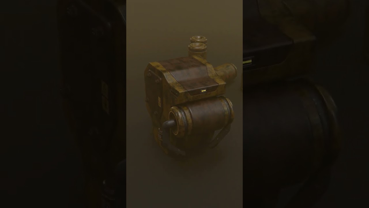Sci-Fi asset with fog