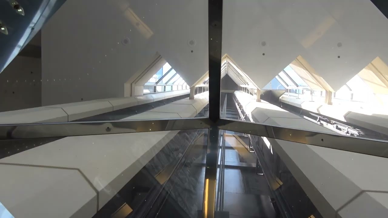 Scenic Westinghouse/Schindler Traction Elevators at The Hyatt Regency Inner Harbor in Baltimore, MD