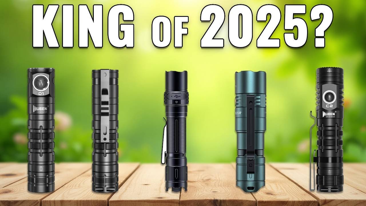 Top 5 BEST EDC Flashlights 2025 🔦 Cheap, Powerful & Portable!
