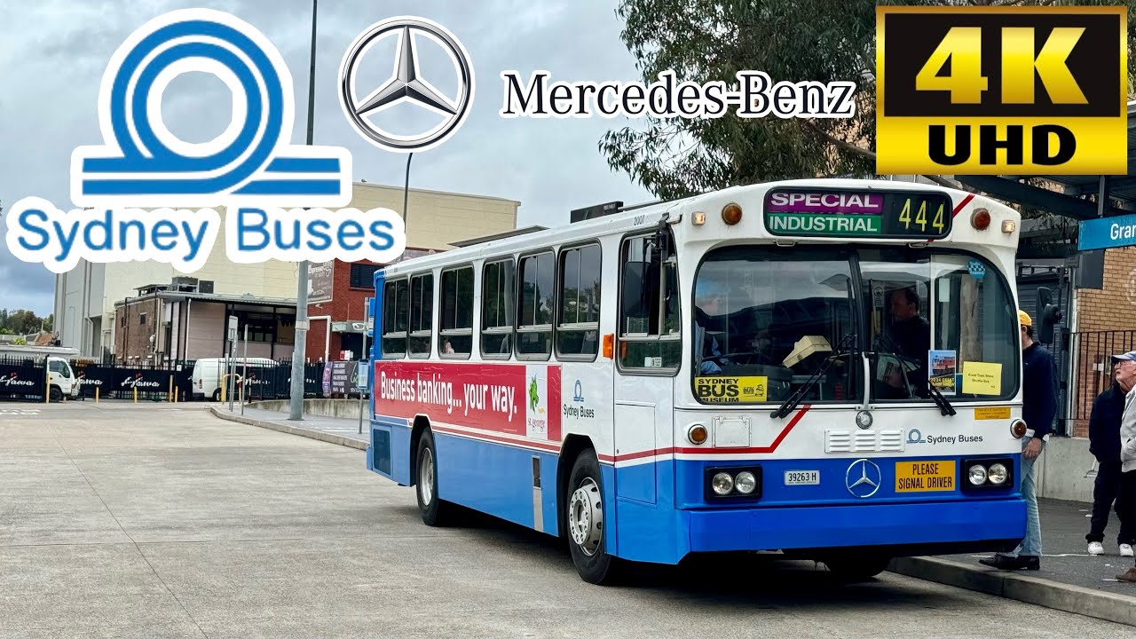 [Sydney Buses: 444 Rosehill Gardens to Granville Station] VÖV Mercedes-Benz O305 MK II Vintage Bus