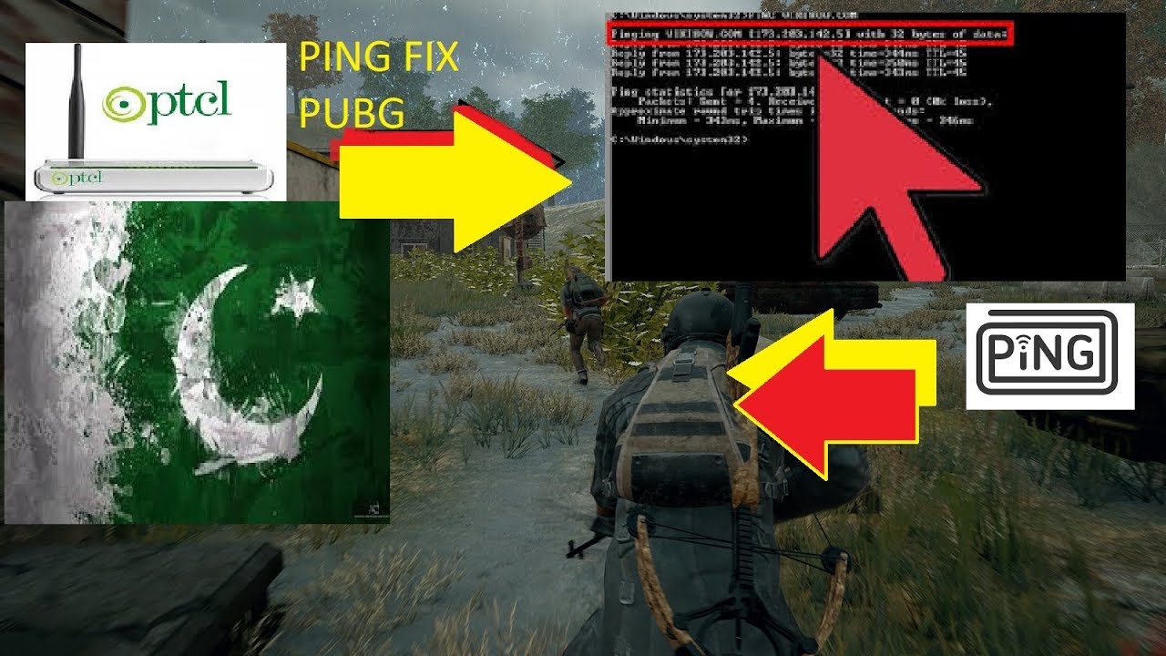 PUBG Trick !! How To Reduce PING On PTCL Broadband