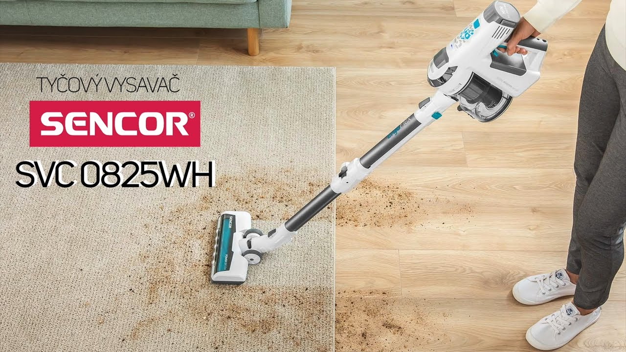 Unboxing tyčový vysavač Sencor SVC 0825WH