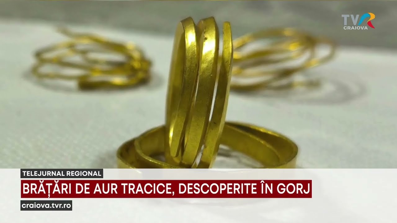 BRĂȚĂRI DE AUR TRACICE, DESCOPERITE ÎN GORJ