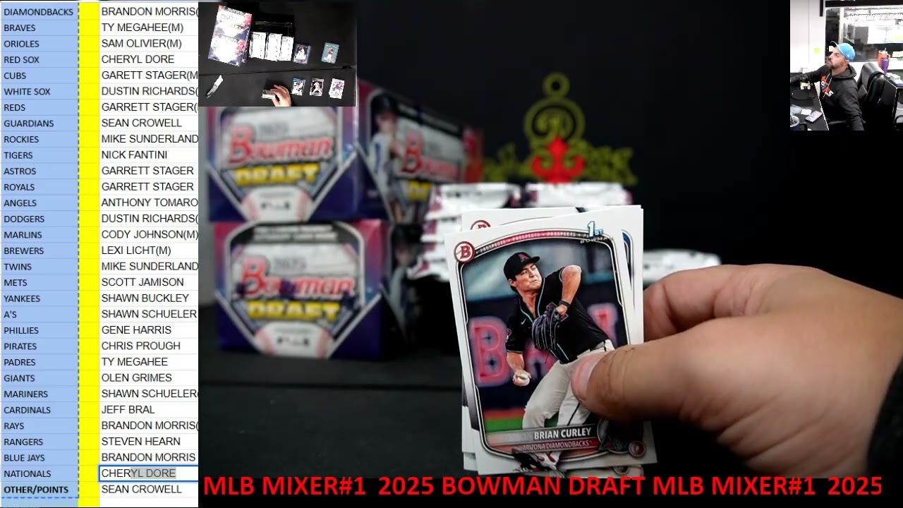 CAJUNBREAKER 2025 BOWMAN DRAFT MLB MIXER#1  2-5-2026