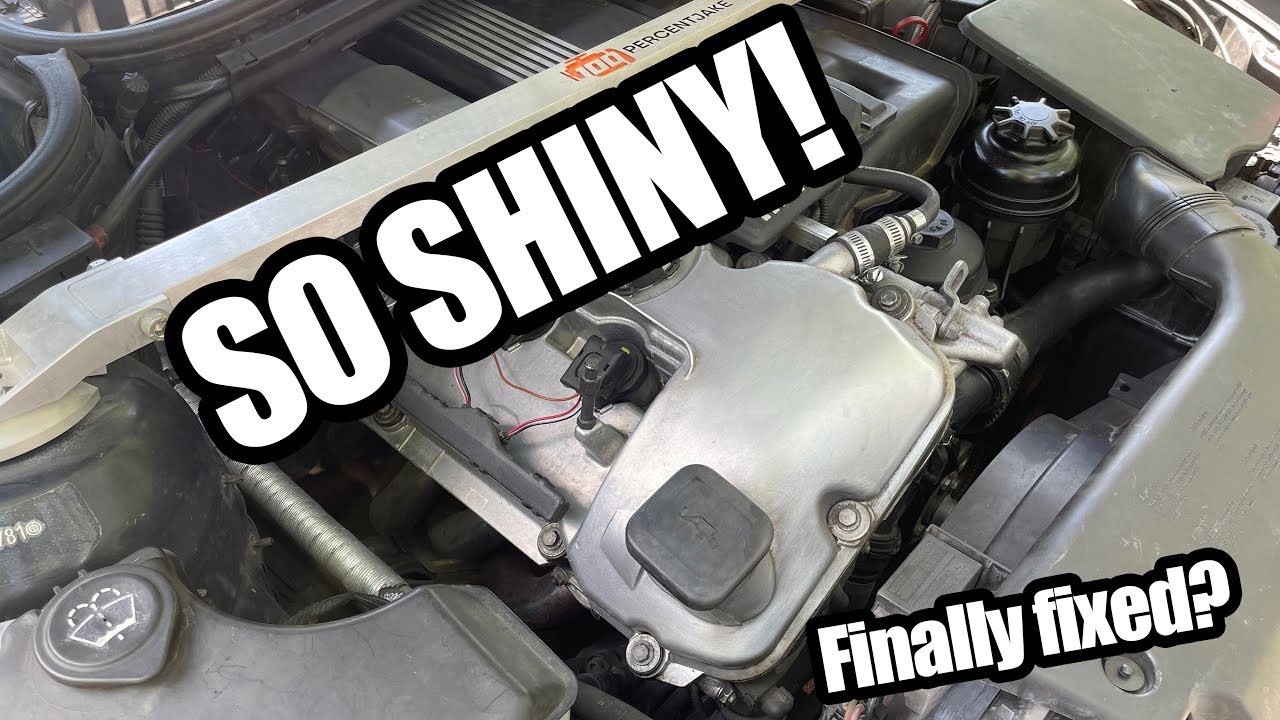 FIXED? FINALLY? Aluminum M56 valve cover conversion on my E46 BMW
