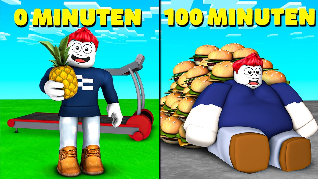 ROBLOX aber DU BEKOMMST JEDE SEKUNDE +1 GEWICHT in Roblox!
