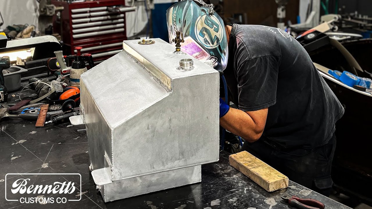 Metal Shaping GAS TANK: Easy DIY with Cardboard - 1934 Ford coupe
