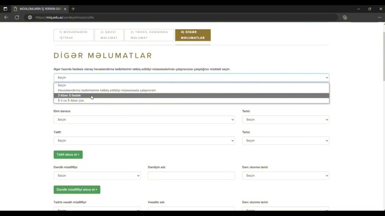 Müəllimlərin iş yerinin dəyişdirilməsi müsabiqəsinə dair təlimat videosu